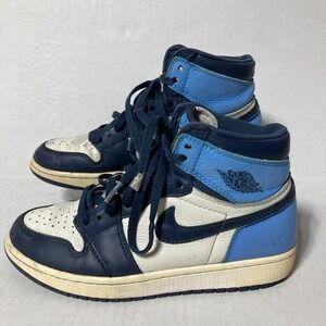 Nike Air Jordan 1 Retro High Obsidian‎ Blue White Women's Size 8 6.5Y